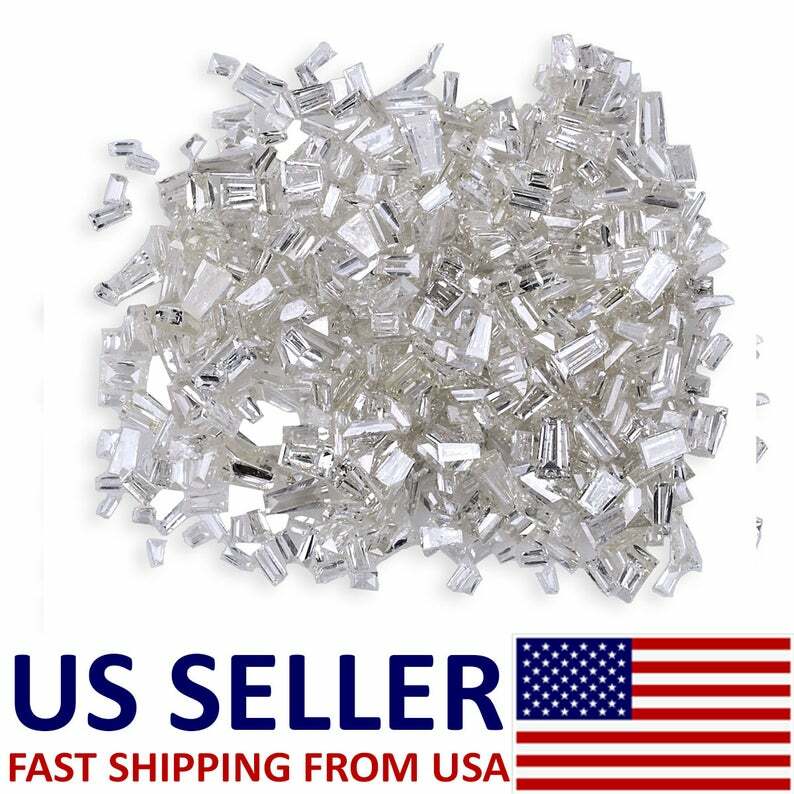 100%Natural Loose Diamonds 10 Pcs Lot Loose Tapered Baguette Faceted Cut 0.05 Ct