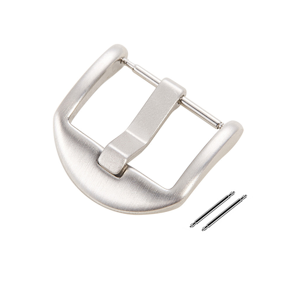 Watch Strap Band Silver Black Stainless Steel Watch Buckle 16mm 18mm 20mm 22mm