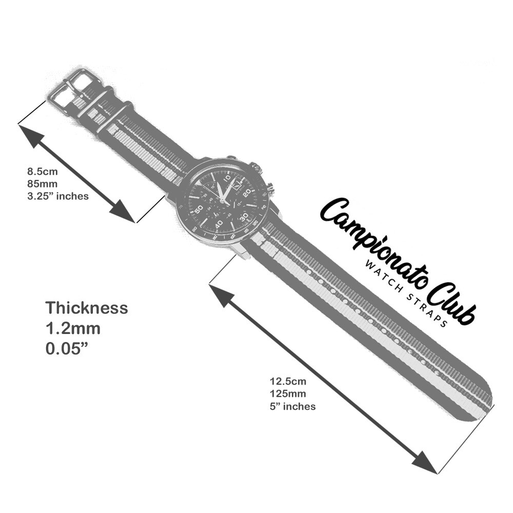 Apple Watch Strap Campionato Club Racing Livery Inspired Bands w/22mm Adapter
