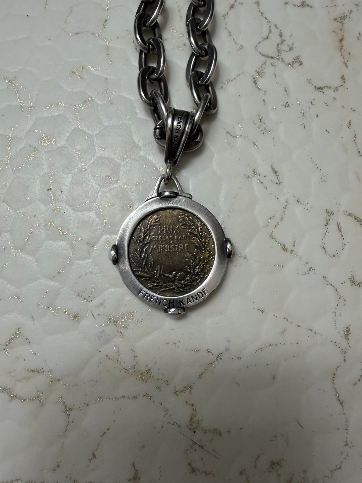 French Kande Necklace With Pearls