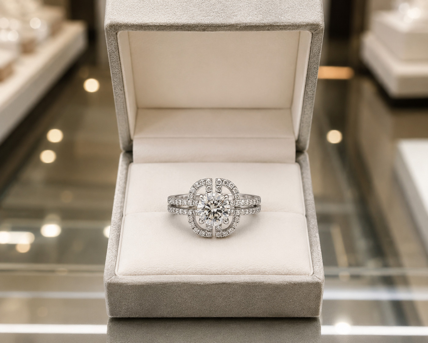 Round Cut Natural Diamond Wedding Ring 14K White Gold 1.50 Ct