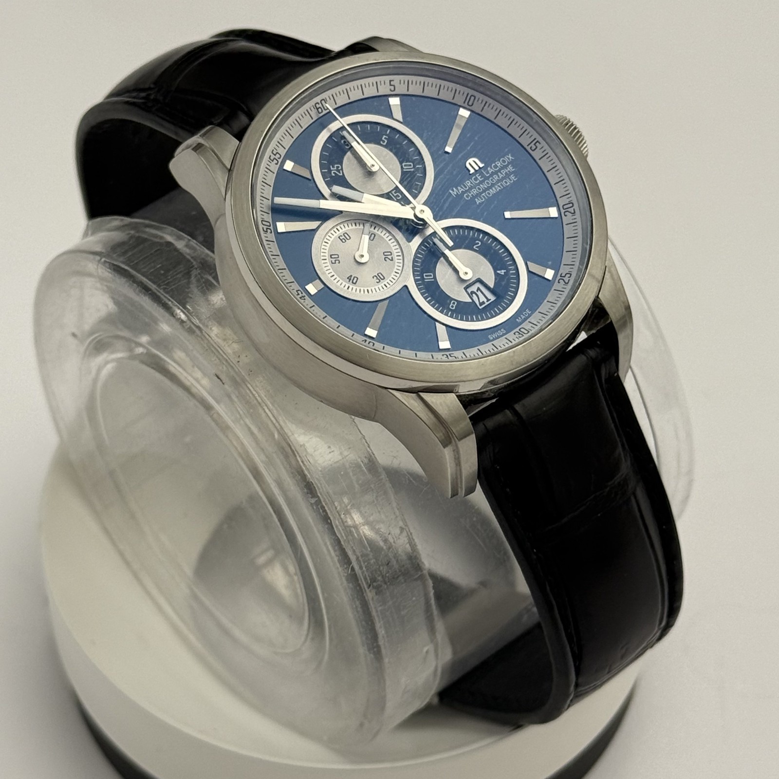 Maurice Lacroix Pontos Chronograph 43 mm Blue Dial PT6178/88