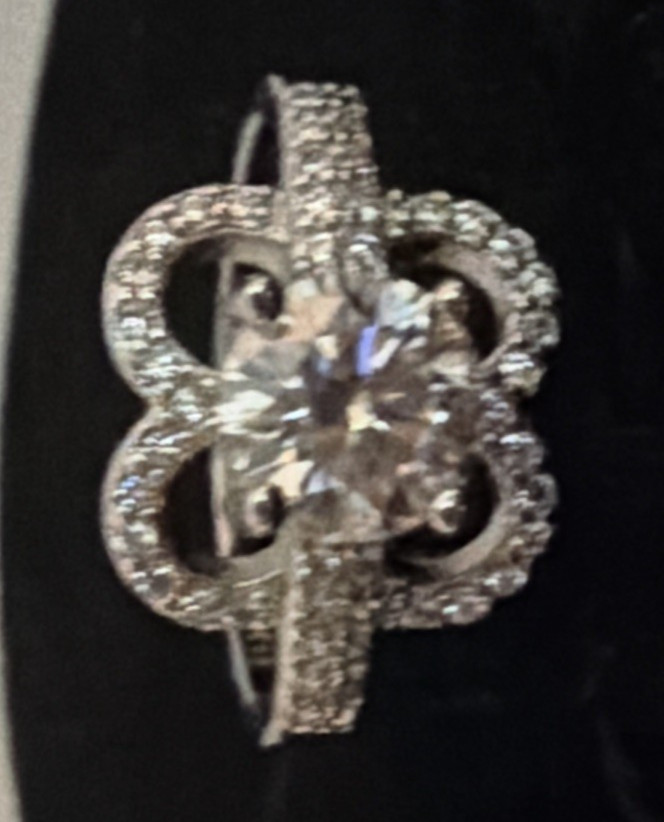1CT Mauboussin Chance of Love Moissanite Ring Size 6 #N153 SS925 New N Gift Bag