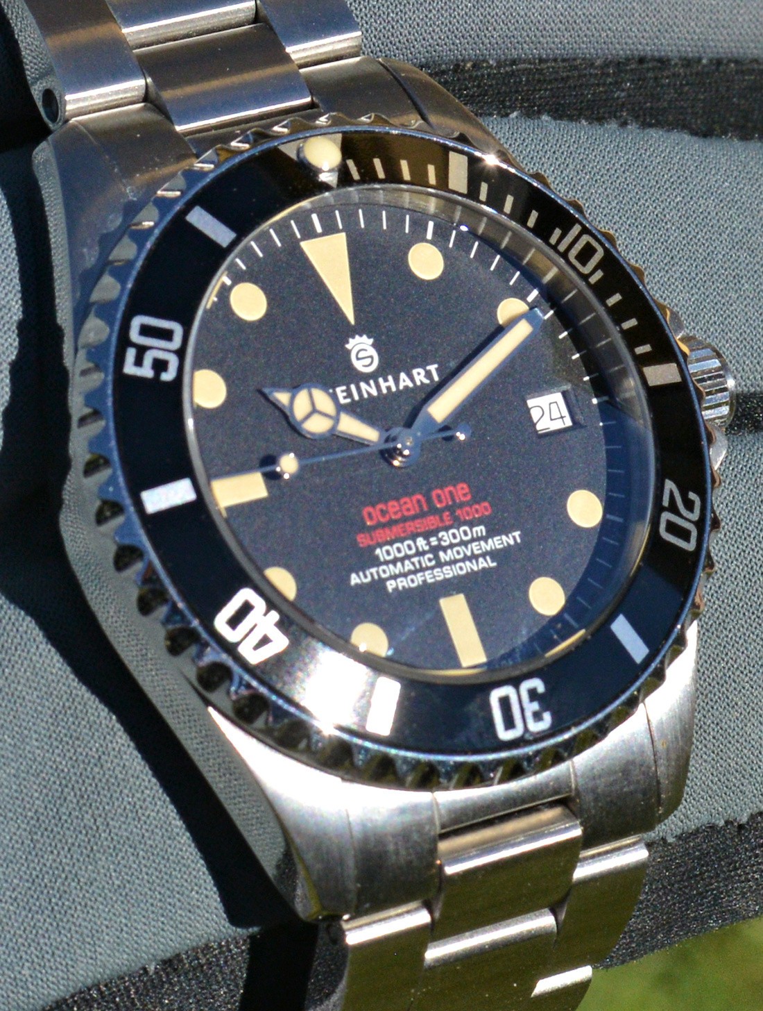 Steinhart Ocean One Red Sub Exclusively Edition For Gnomon Like New Full Set