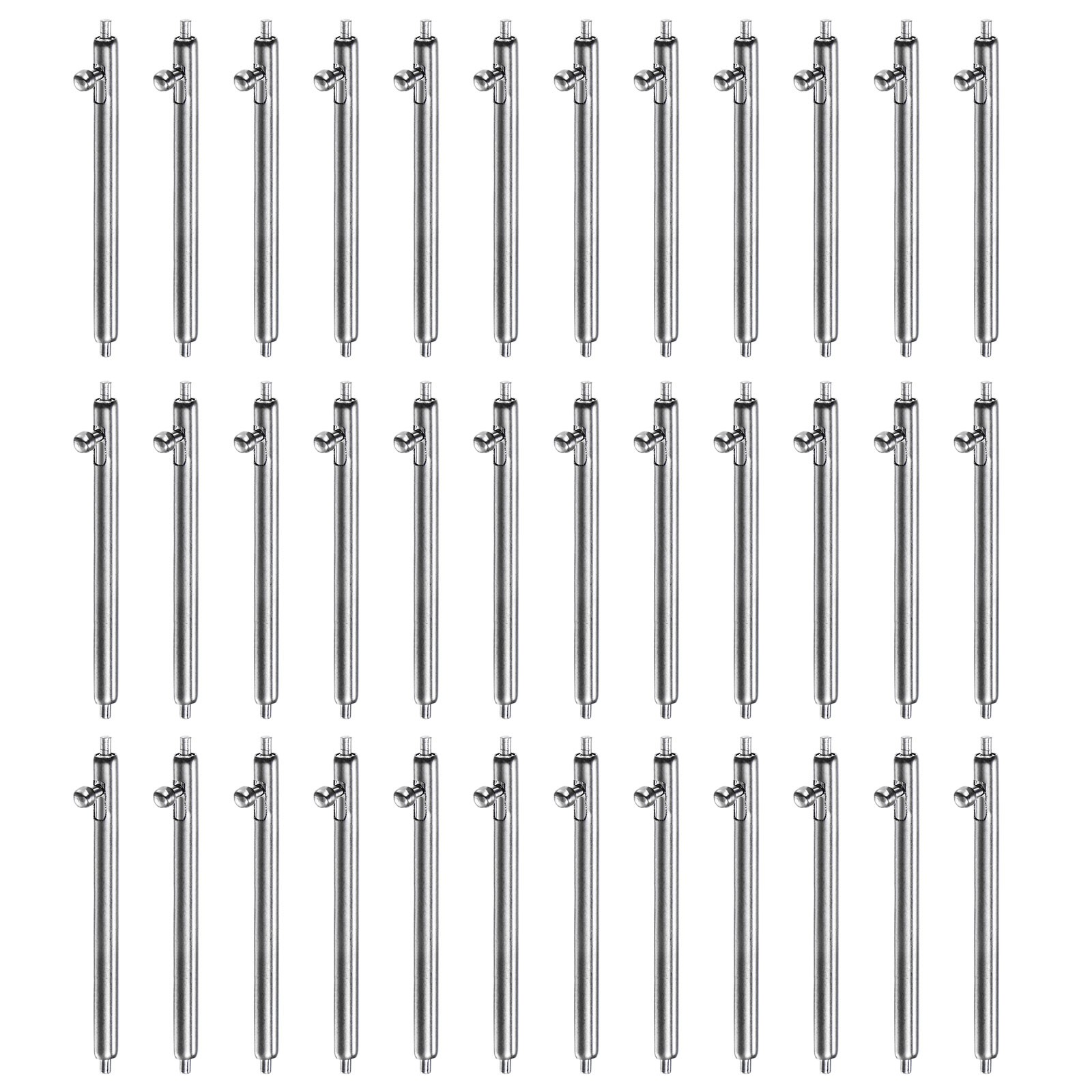 36pcs Quick Release Spring Bar 22mm Width 1.8mm Dia Stainless Steel Watch Pins