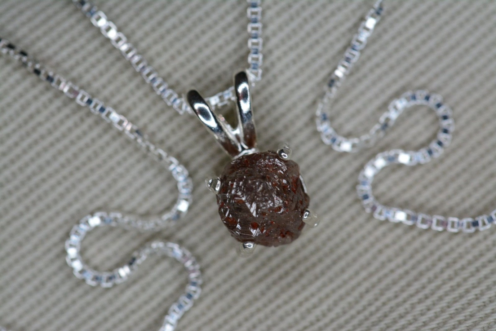 Certified Raw Diamond Rough Necklace 1.19 Ct Pendant Real Natural Genuine RD105