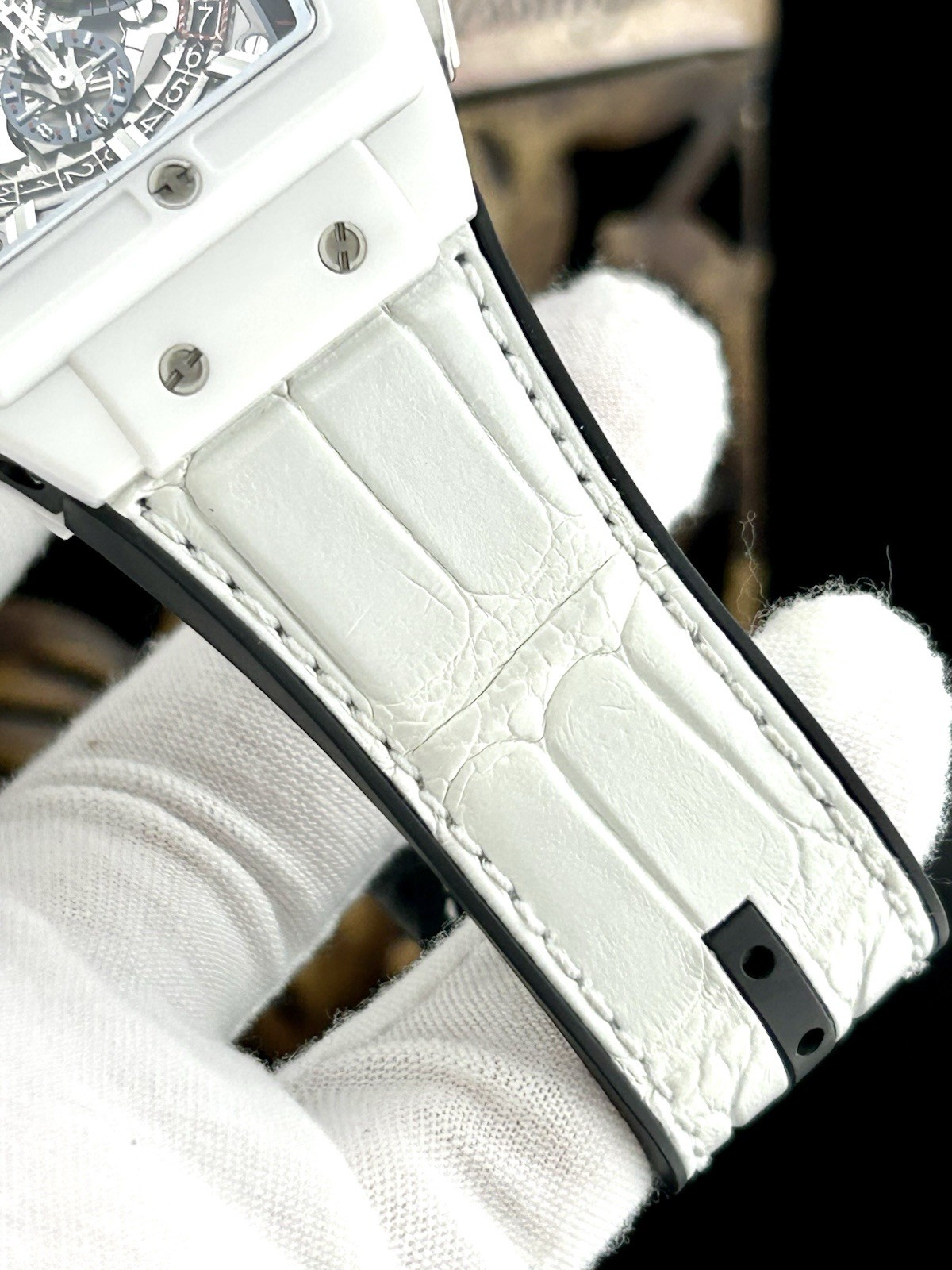 Hublot Spirit of Big Bang White Ceramic Case 42mm Skeleton 641.HX.0173.LR B&P