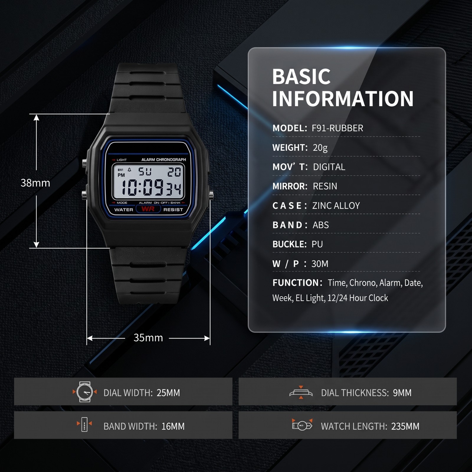 Luxury Military Analog‑Digital Sport Watch LED for Men Women Kids