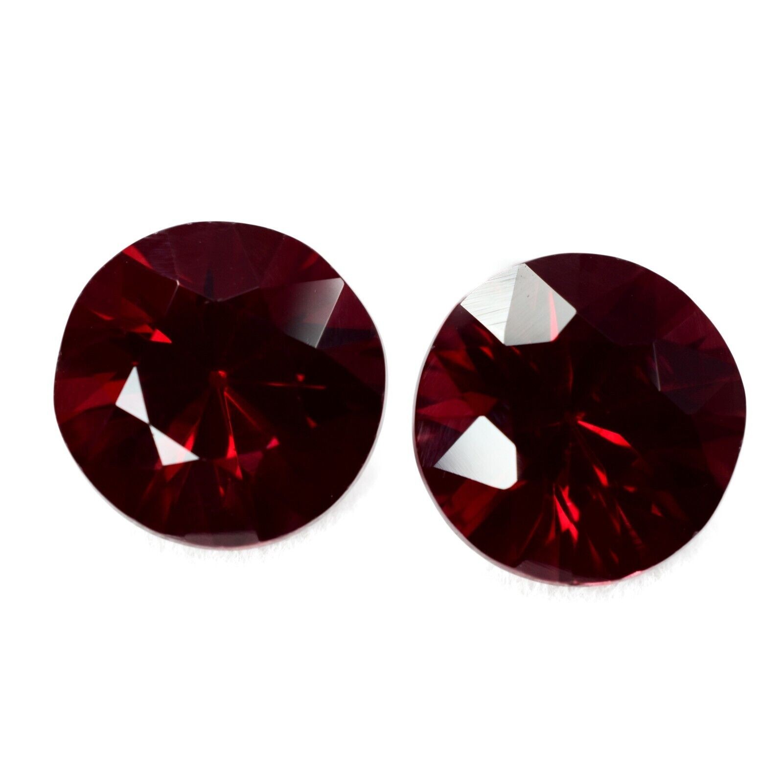 16 Ct AA++ NATURAL Red RUBY Round Fine Cutting CERTIFIED Loose Gemstone RingSize