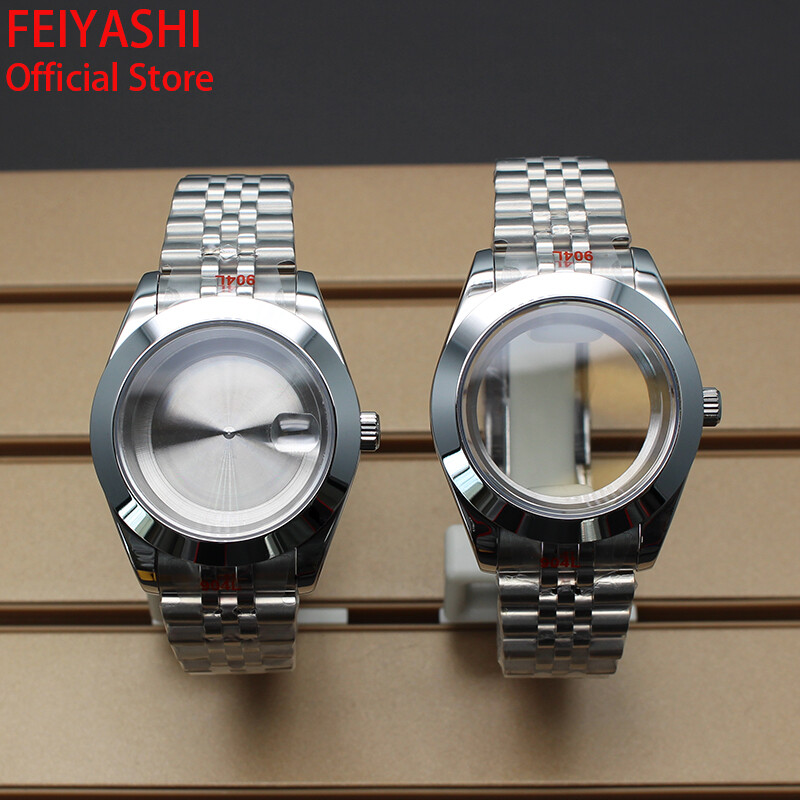 36mm/39mm Watch Case Jubilee Bracelet Sapphire Crystal For nh35 nh34 NH38 nh72