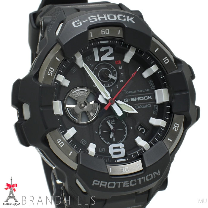 Casio G SHOCK Gravitymaster Solar Bluetooth Mobile Link Carbon Resin SS GR B300