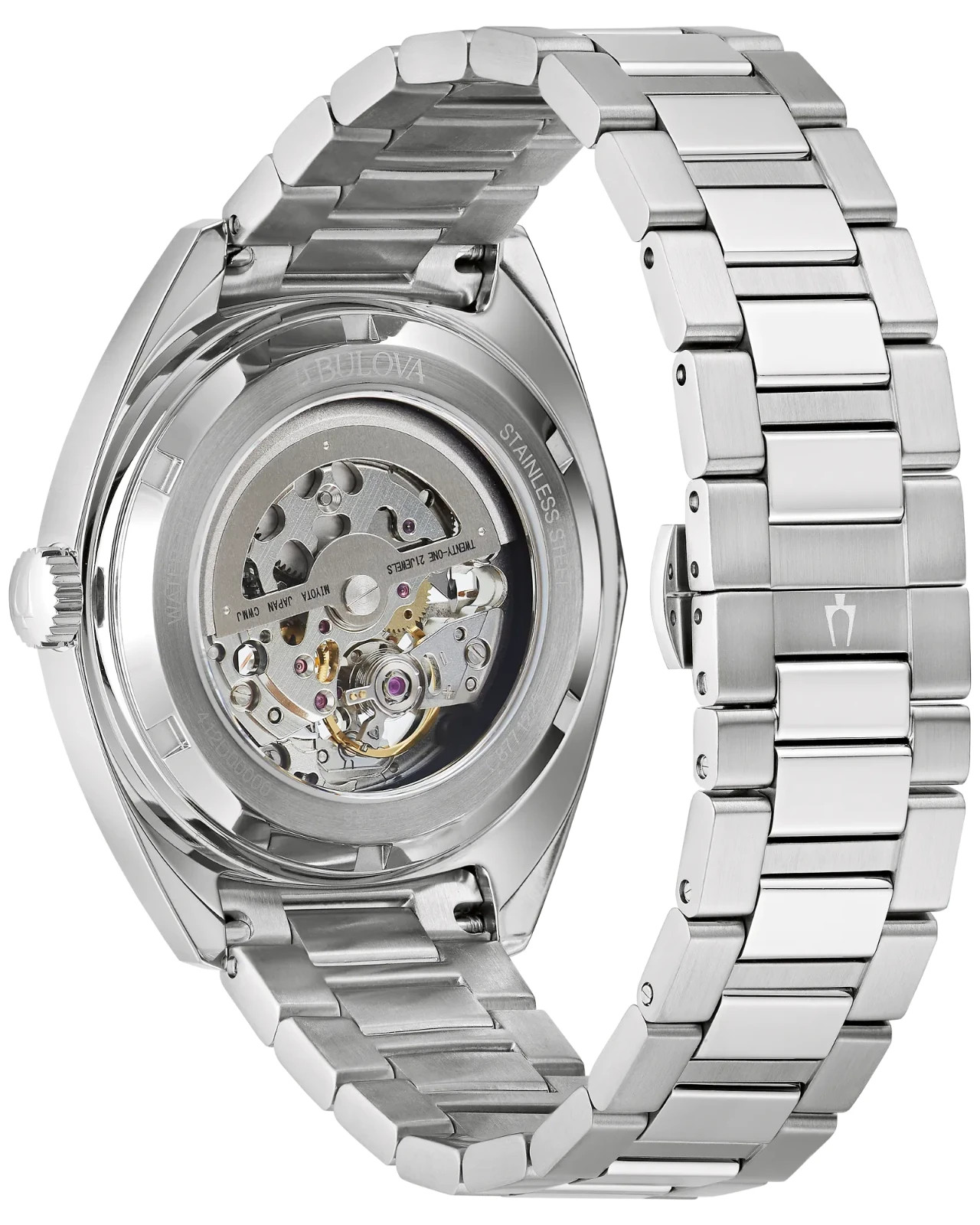 Bulova Surveyor Skeleton Dial & Back 41mm Automatic Blue Dial Men’s Watch 96A292