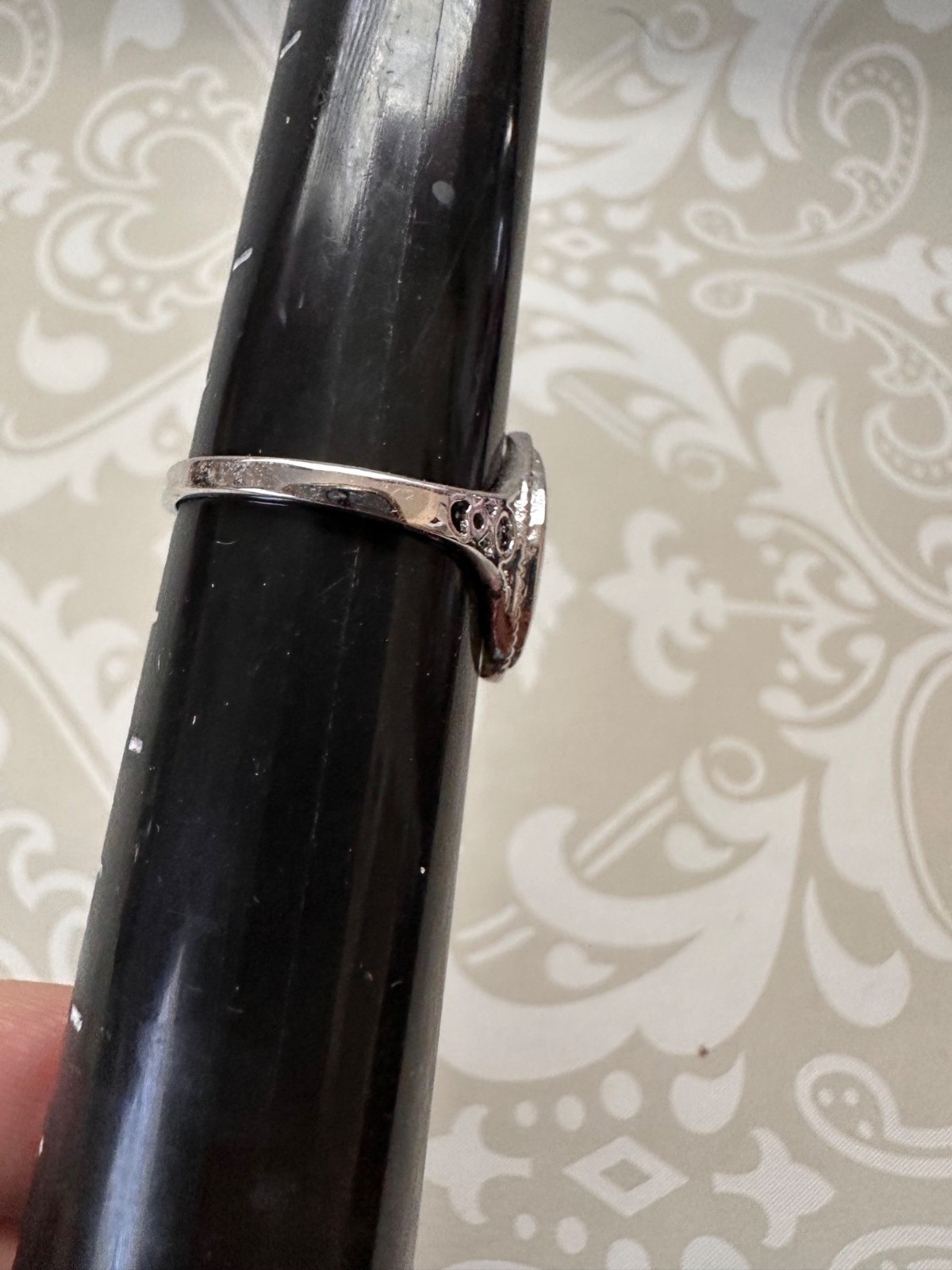 Sterling Silver Faux Marquise Golden Citrine Ring Size 10