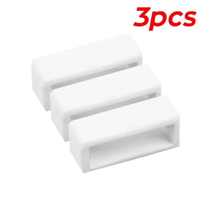 3pcs Silicone Watch Band Ring Loops 12-22mm 24mm-30mm Rubber Strap Clasp Locker