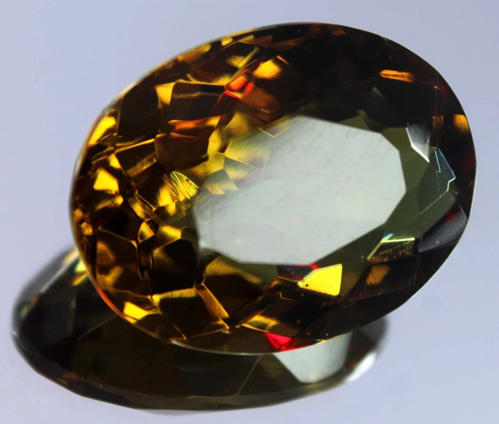 Alexandrite Oval Cut 38-40 Ct Natural Color Changing Certified Loose Gemstone