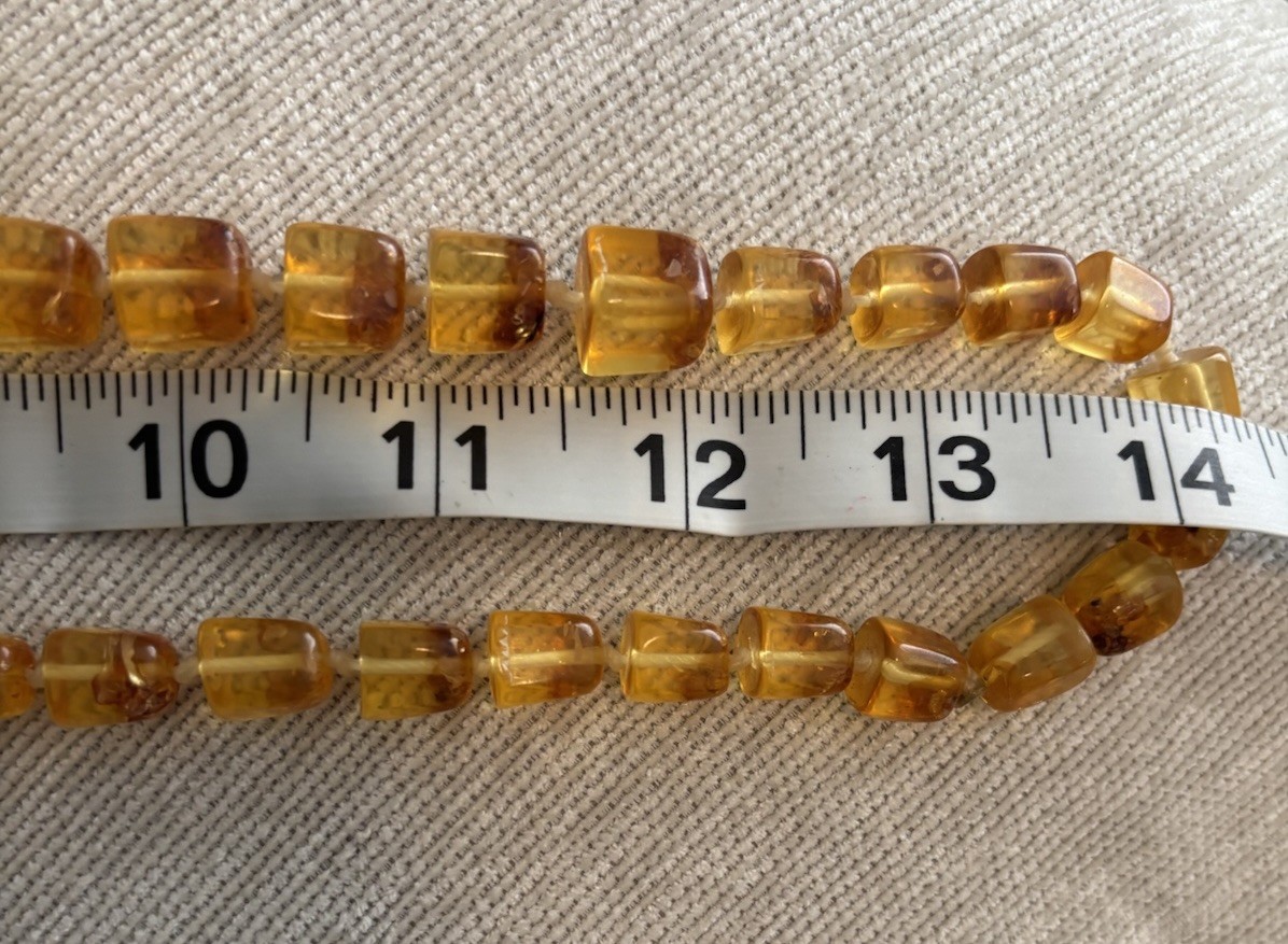 Vintage Large Genuine Baltic Honey Amber Necklace Heavy 104 grams !!!