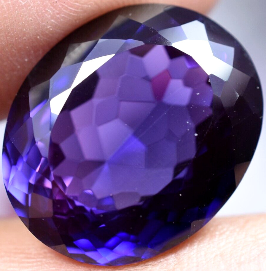 Natural 28.50 Ct Boysenberry Sapphire GGL Certified fabulous Loose Gemstone