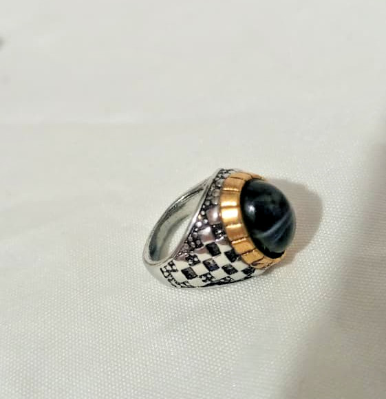 Vintage Style Boys Toddler Ring Silver Color Ages 1 to 3 Years Old
