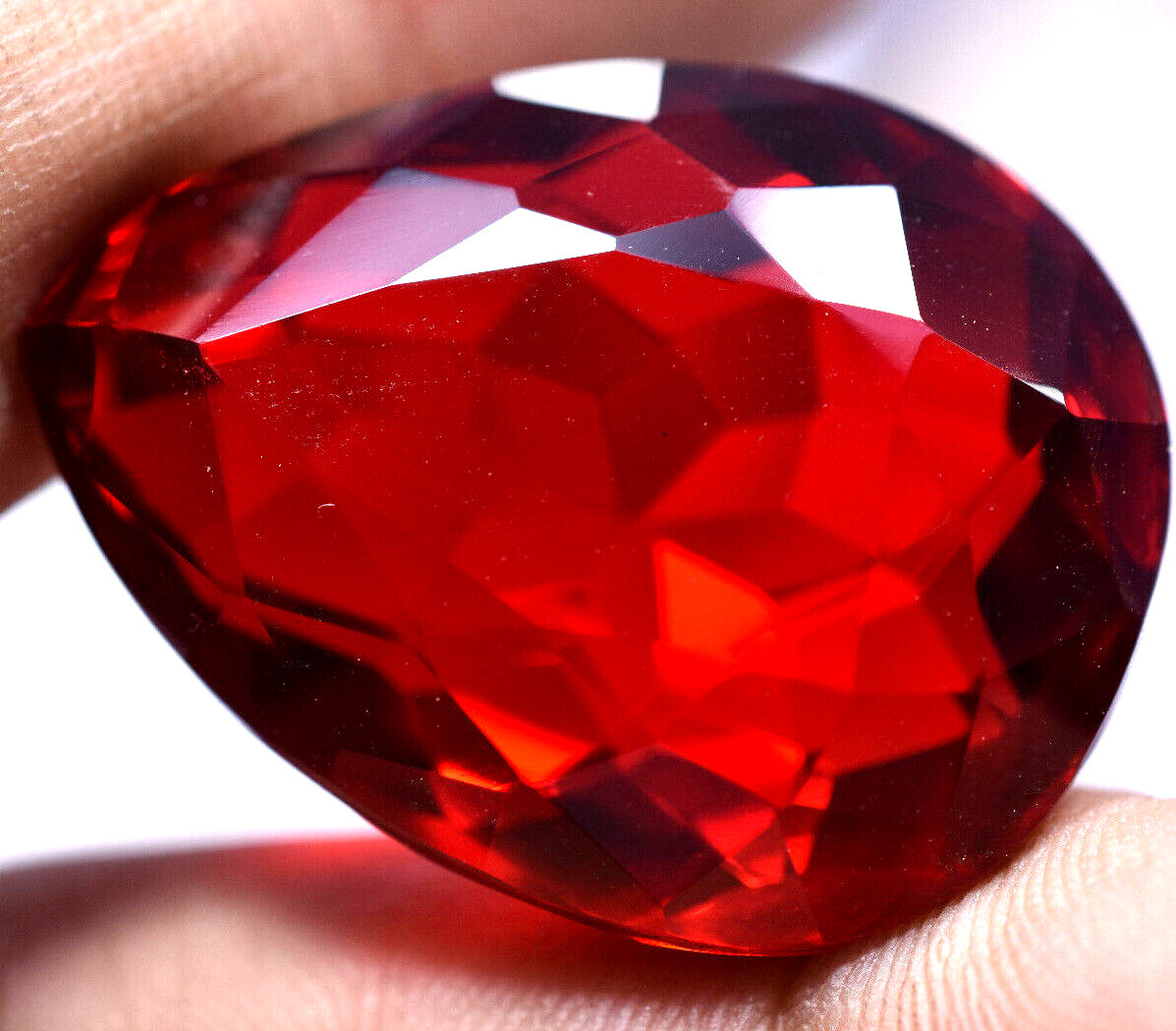 Lab Created 58.85 Ct Red Topaz Awesome Brazilian AAA+ Quality GGL Certified Gem
