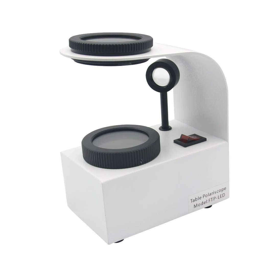 Desktop Polariscope Built-in Gemstone Gem Jewel Jewelry Polarizer Tester Tool