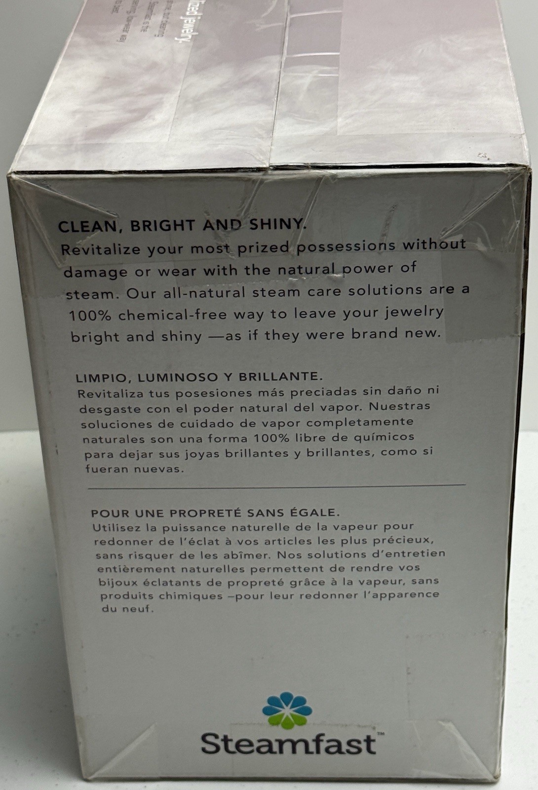 Steamfast SF-1000 JULE Steam Jewelry Cleaner White Chemical Free New Sealed Box