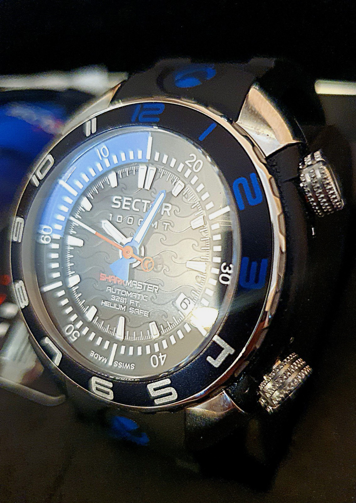 Sector Shark Master 1000 MT Automatic NEW 48mm Helium Safe ETA 25J Swiss