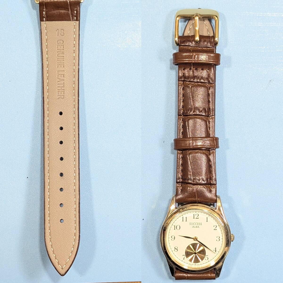 Seiko ALBA SUCCESS Small Second Men’s Battery Replacement Completed Working Item
