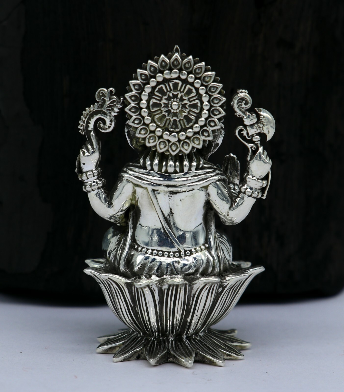925 sterling silver Gorgeous Lord Ganesha statue, figurine, puja article su212