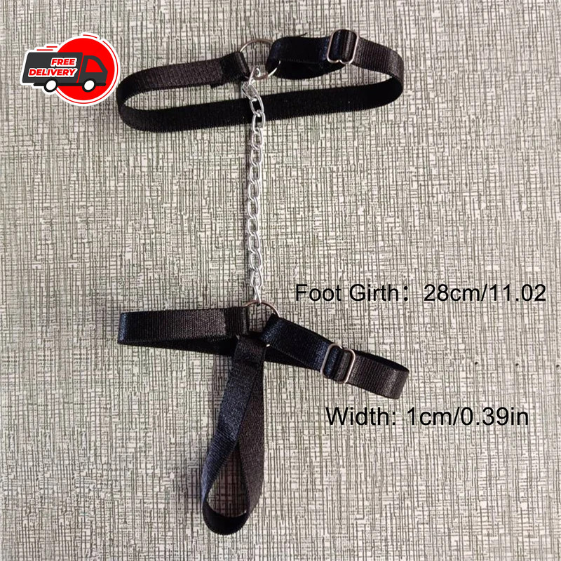 Chain Gothic Black Elastic Band Bandage Anklet Bracelet For Women.