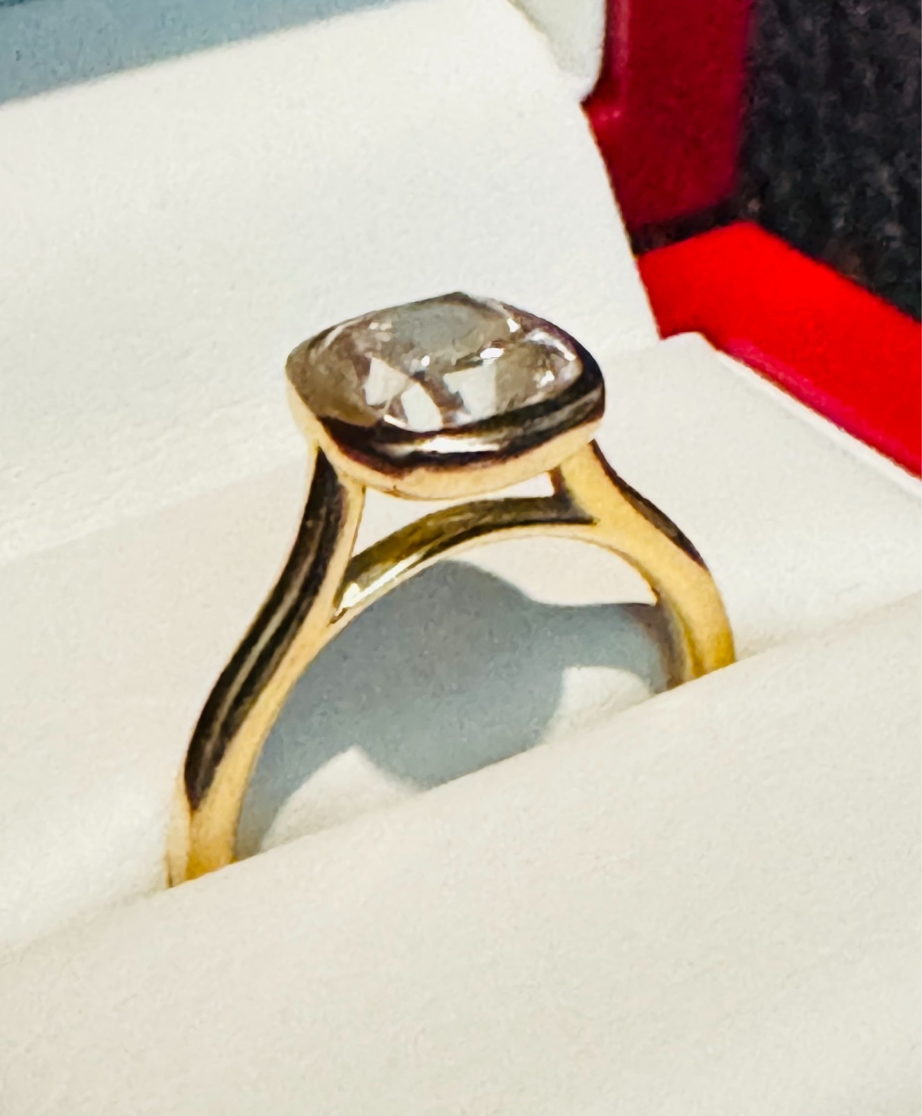 2.51ct GIA CERTIFIED 18K YELLOW GOLD ENGAGAGMENT RING – Size 6 🔥