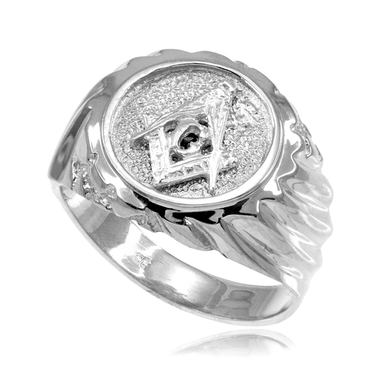 925 Solid Sterling Silver Masonic Men’s Ring Any All Size