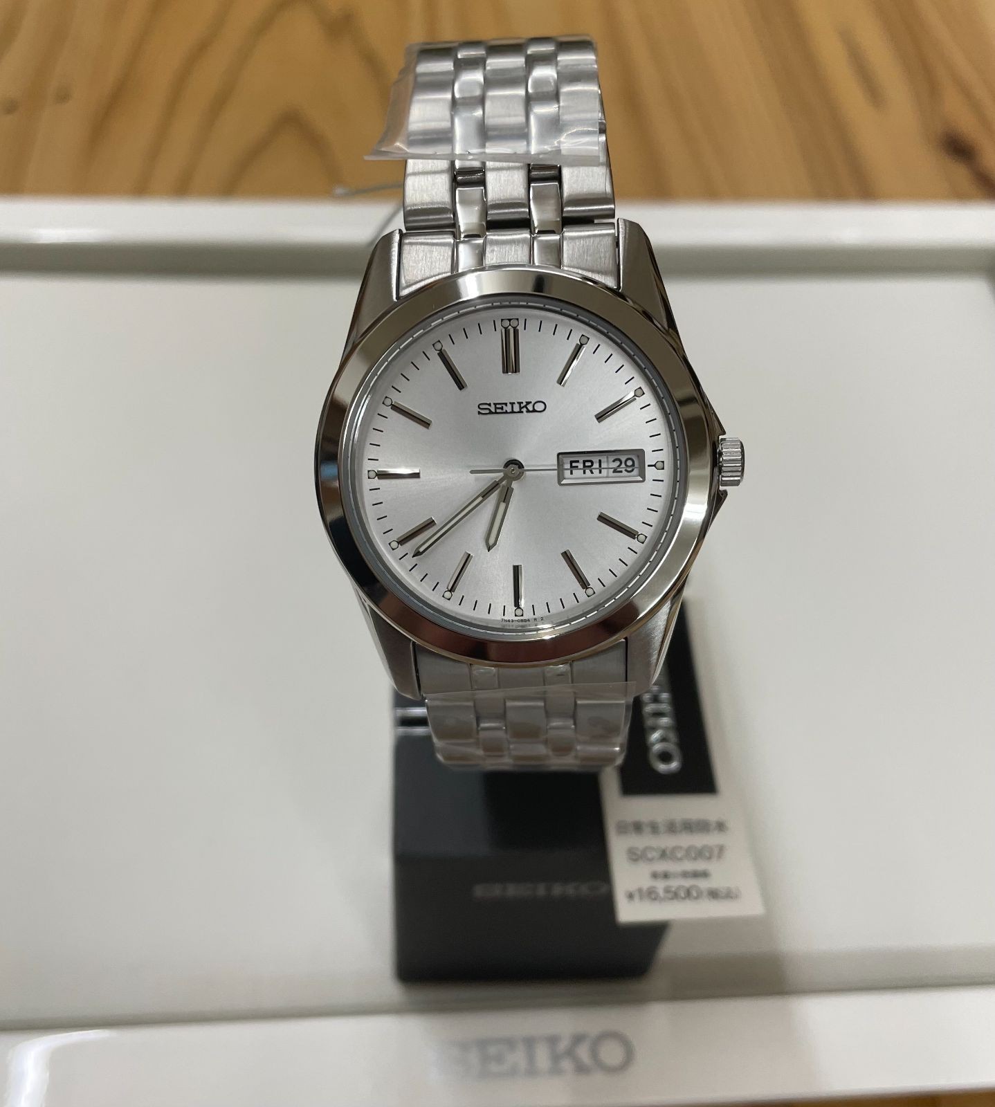 SEIKO Selection Men’s Wristwatch White Silver Made in Japan SCXC007 SEIKO SELECT