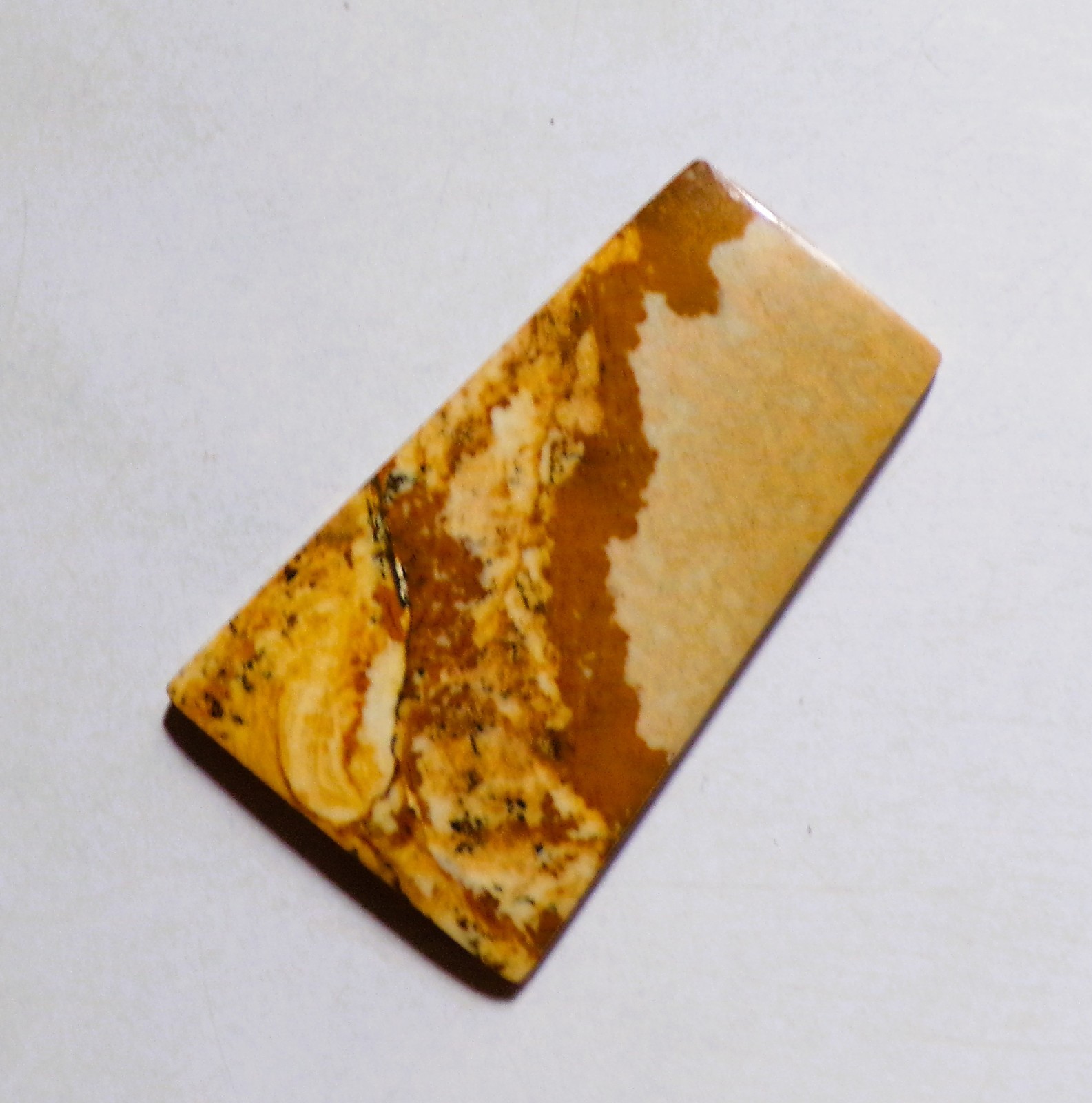49.15 Cts Natural Picture Jasper Cabochon Loose Gemstone 45X27.3X4MM