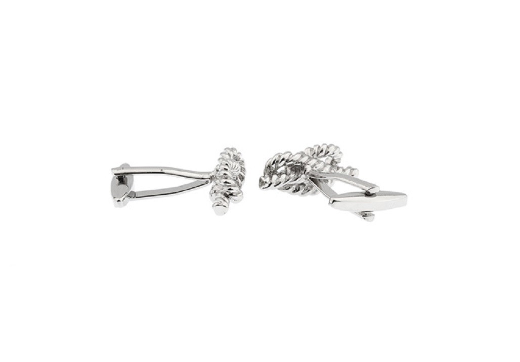 Knot Rope Sailor Ship Pair Cufflinks Wedding Fancy Gift Box & Polishing Cloth