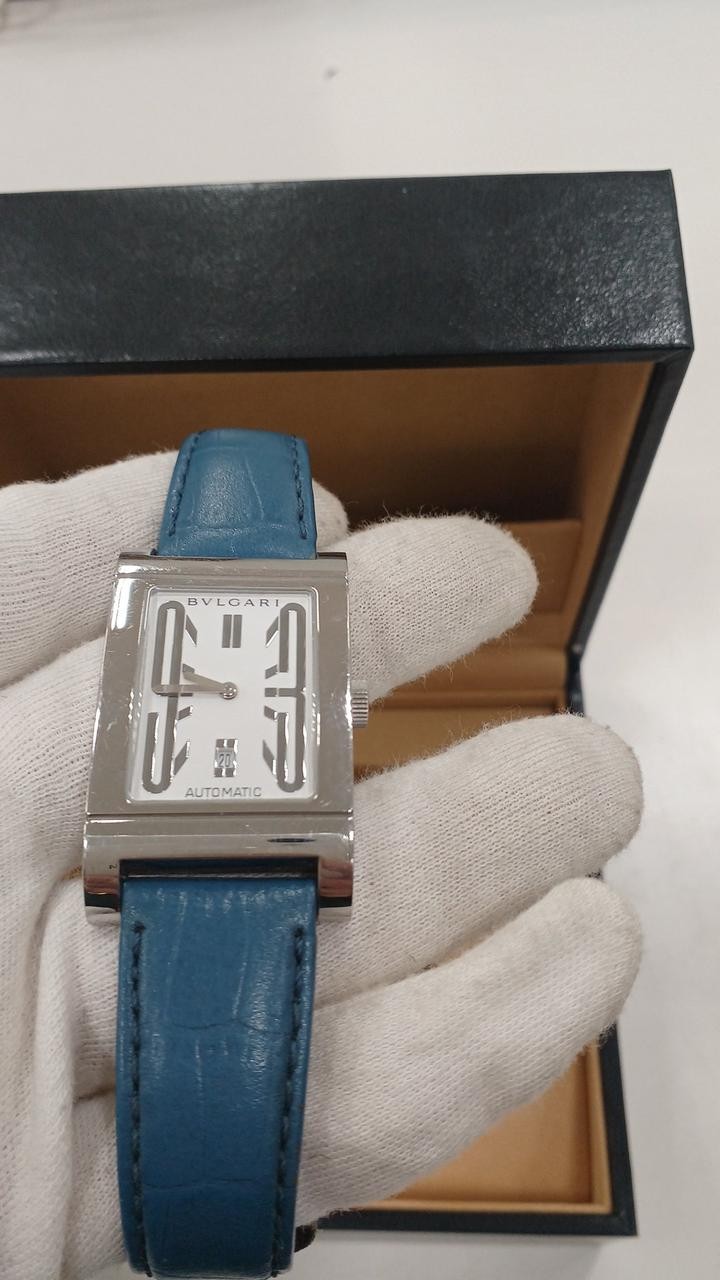 BVLGARI RECTANGLE RT45S vintage quartz movement wristwatch luxury Swiss-made