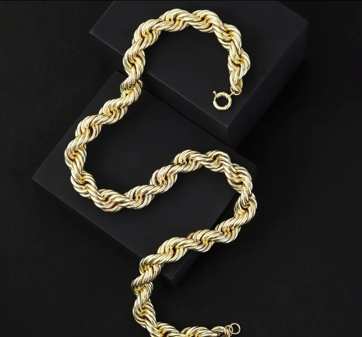 Gold necklace chain 20mm/ 30in