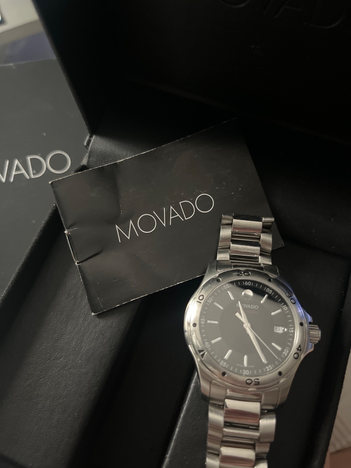 Movado Series 800 48mm Stainless Steel Case Silver Band – (2600074)