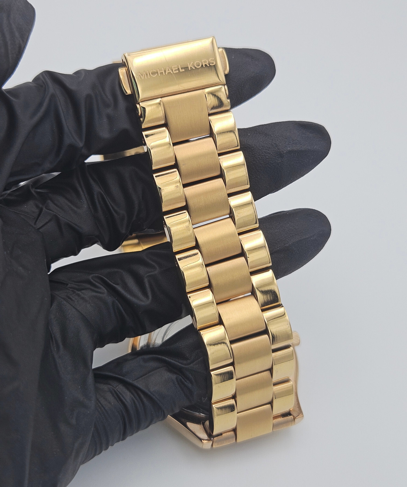 Michael Kors Argyle Gold Stainless Steel Watch with Rose Gold Dial MK3336
