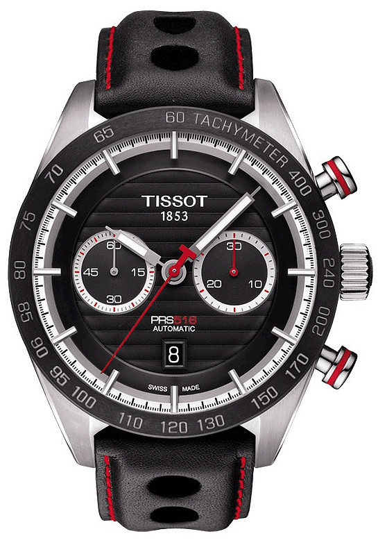 NOS Tissot PRS 516 Chronograph Automatic Black Men’s Watch T100.427.16.051.00