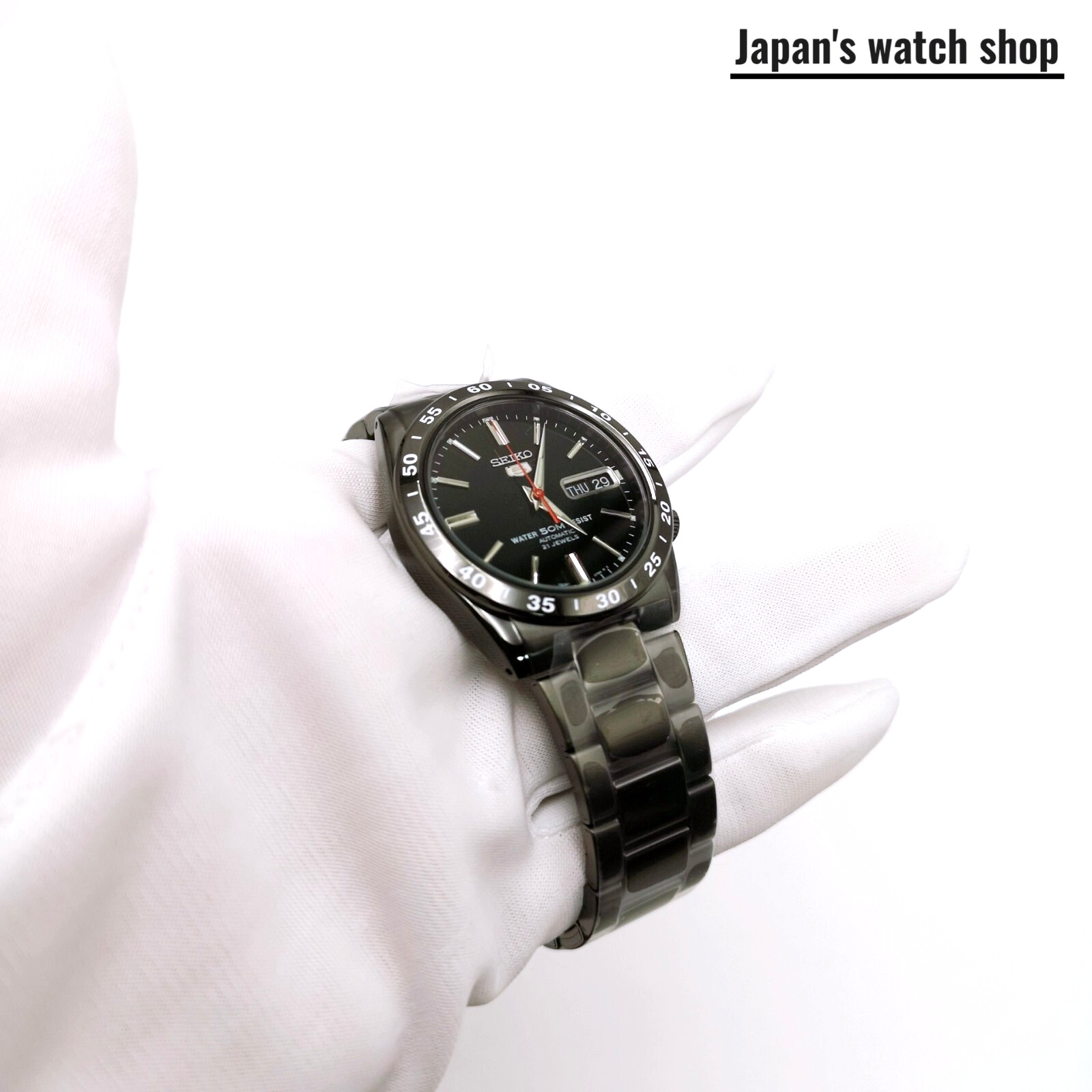 SEIKO SEIKO5 SNKE03K1 Black Automatic Men’s Watch New in Box