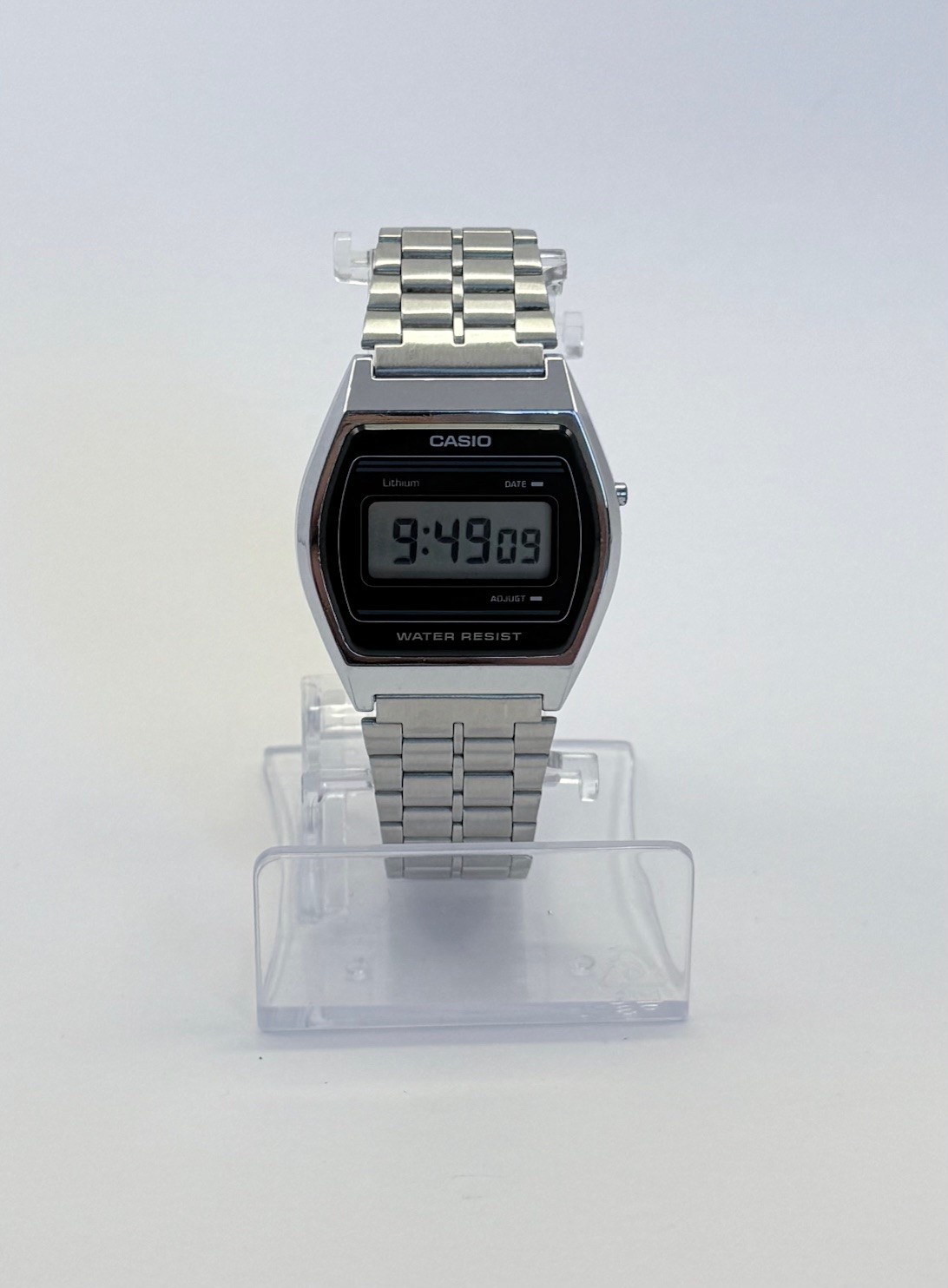 Rare Silver Stainless Steel Casio B‑612W Vintage Digital Watch 1988 Retro Tech