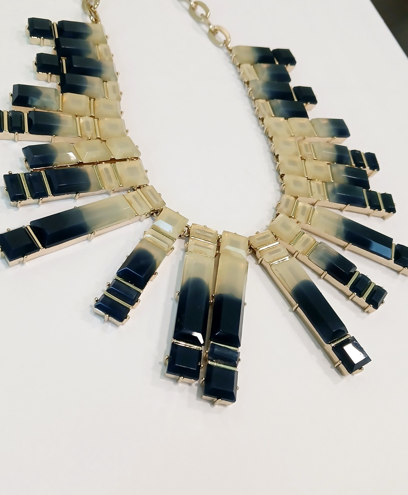 BaubleBar Mosaic Collar statement necklace 21″ 188g~Olivia Palermo Collection