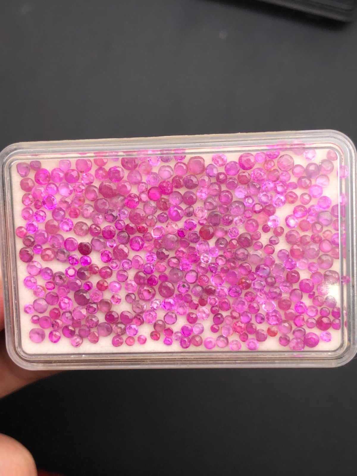 Natural Ruby Lot 20 Ct 200+ Round Cut Loose Red Gemstones Untreated G33