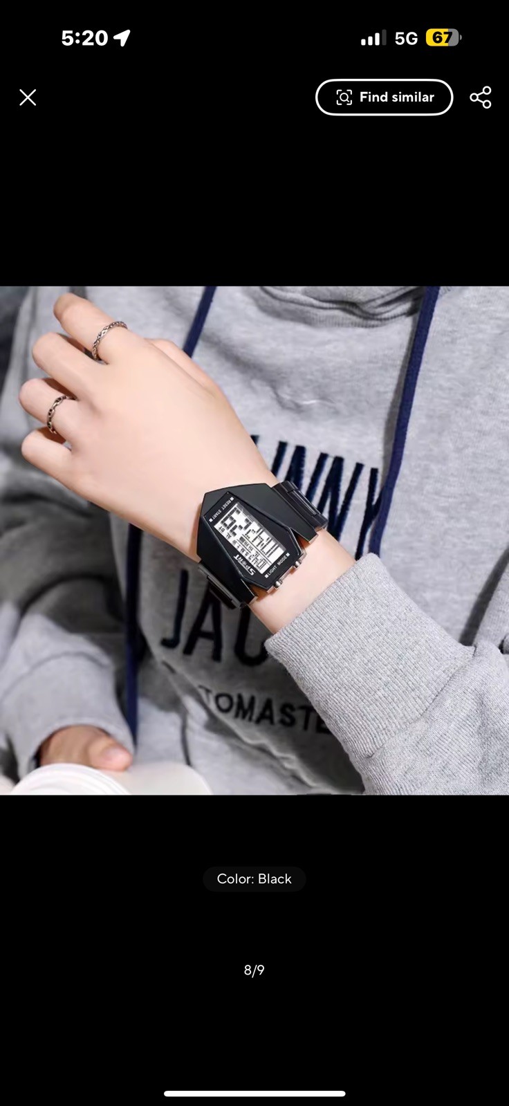 Futuristic LED Multi-Function Waterproof Wristwatch for Men, Women & Students