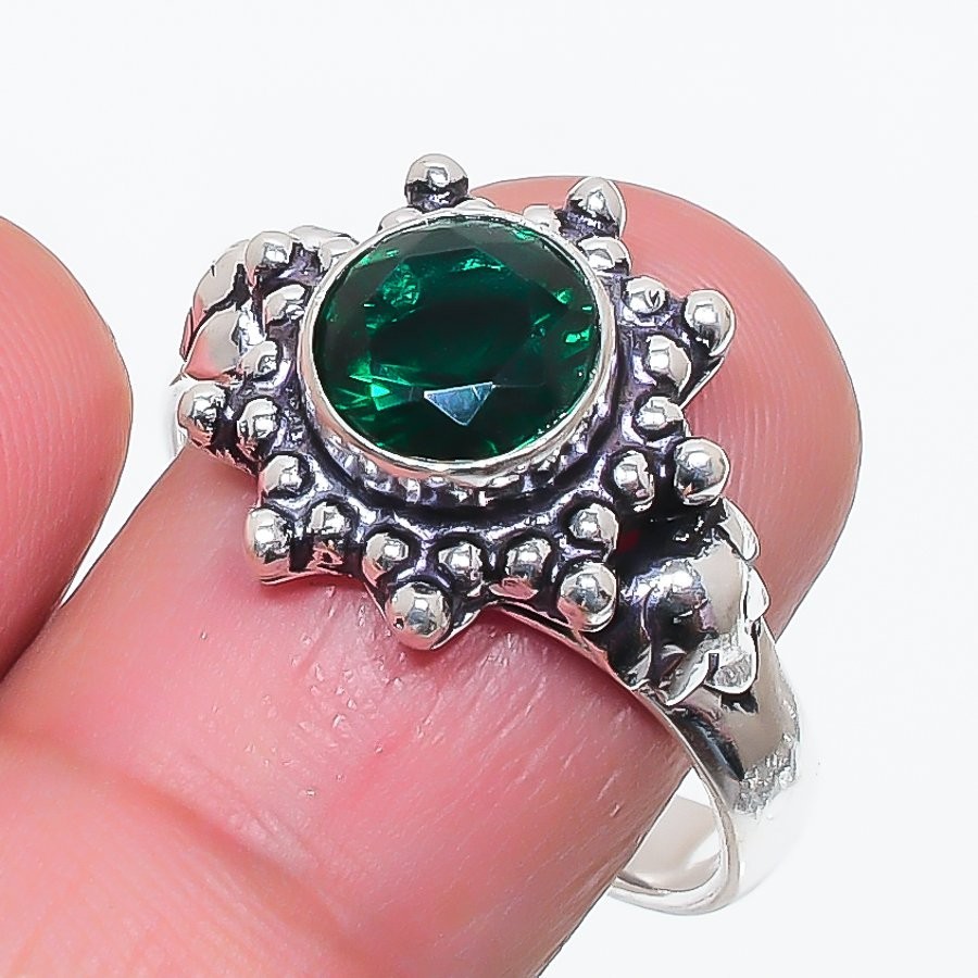 Chrome Diopside Gemstone 925 Sterling Silver Jewelry All Size Ring For Gift