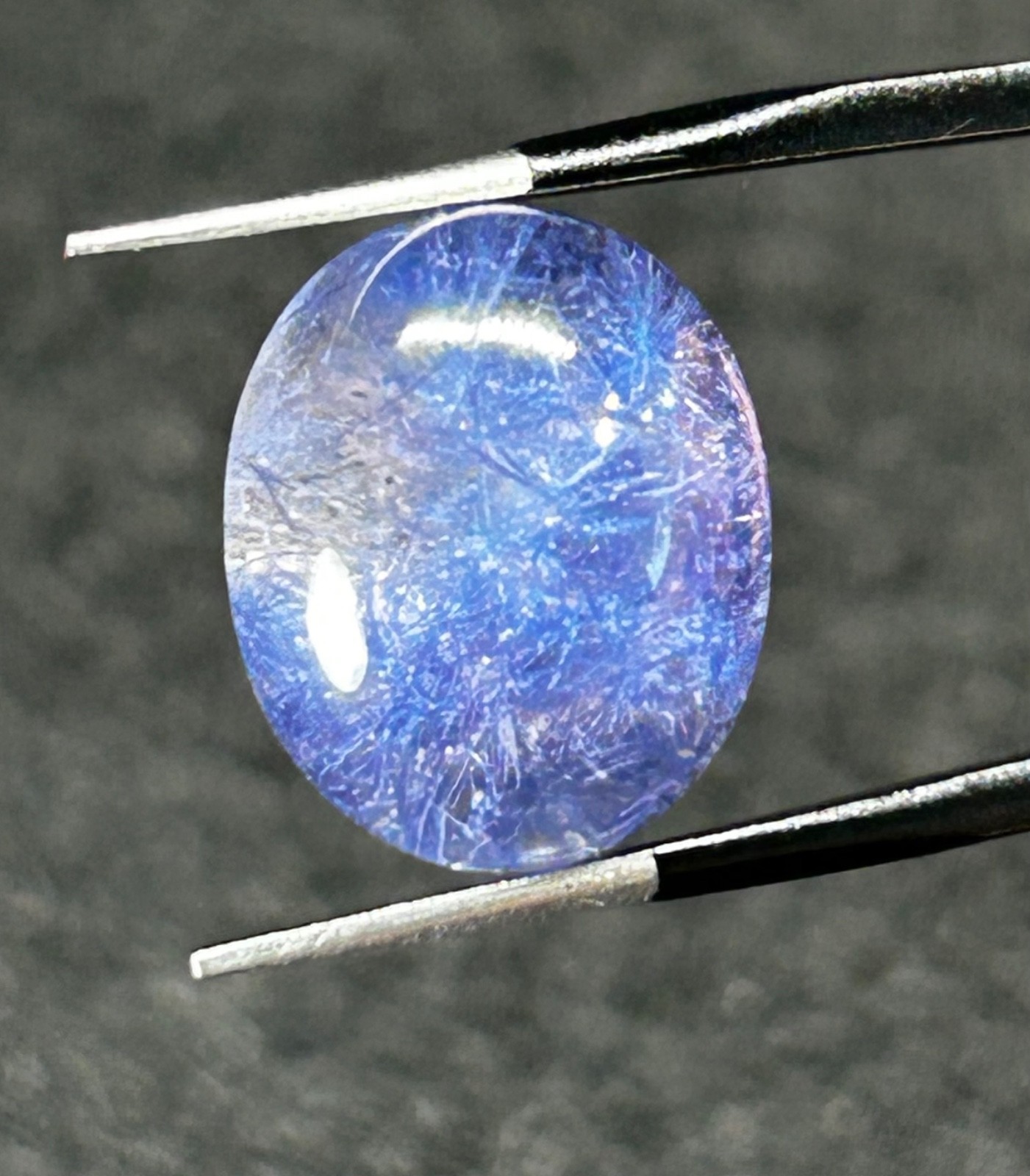 LPDS-1 Dumortierite in Quartz blue 6.40ct 12x10x7mm rough dumo