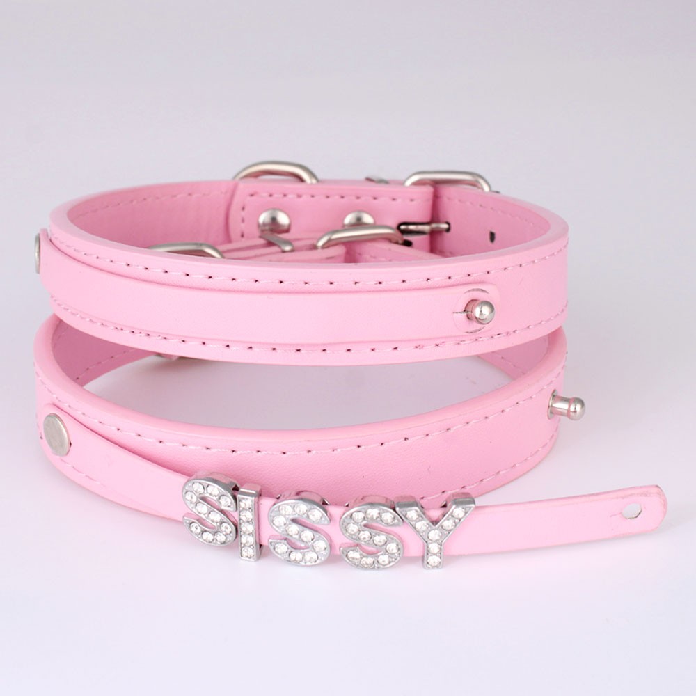 Gothic Wedding Accessories BDSM Collar Punk Choker Necklace Custom Letters Sweet