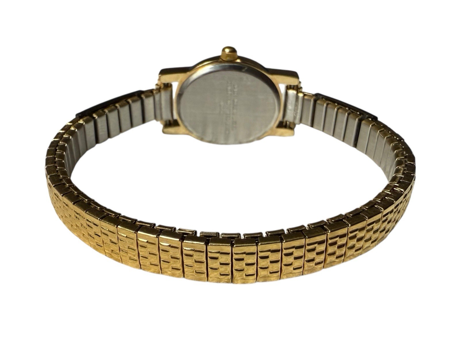 Ladies NOS Retro Vintage Black Hills Gold Stainless Steel Analog Wristwatch