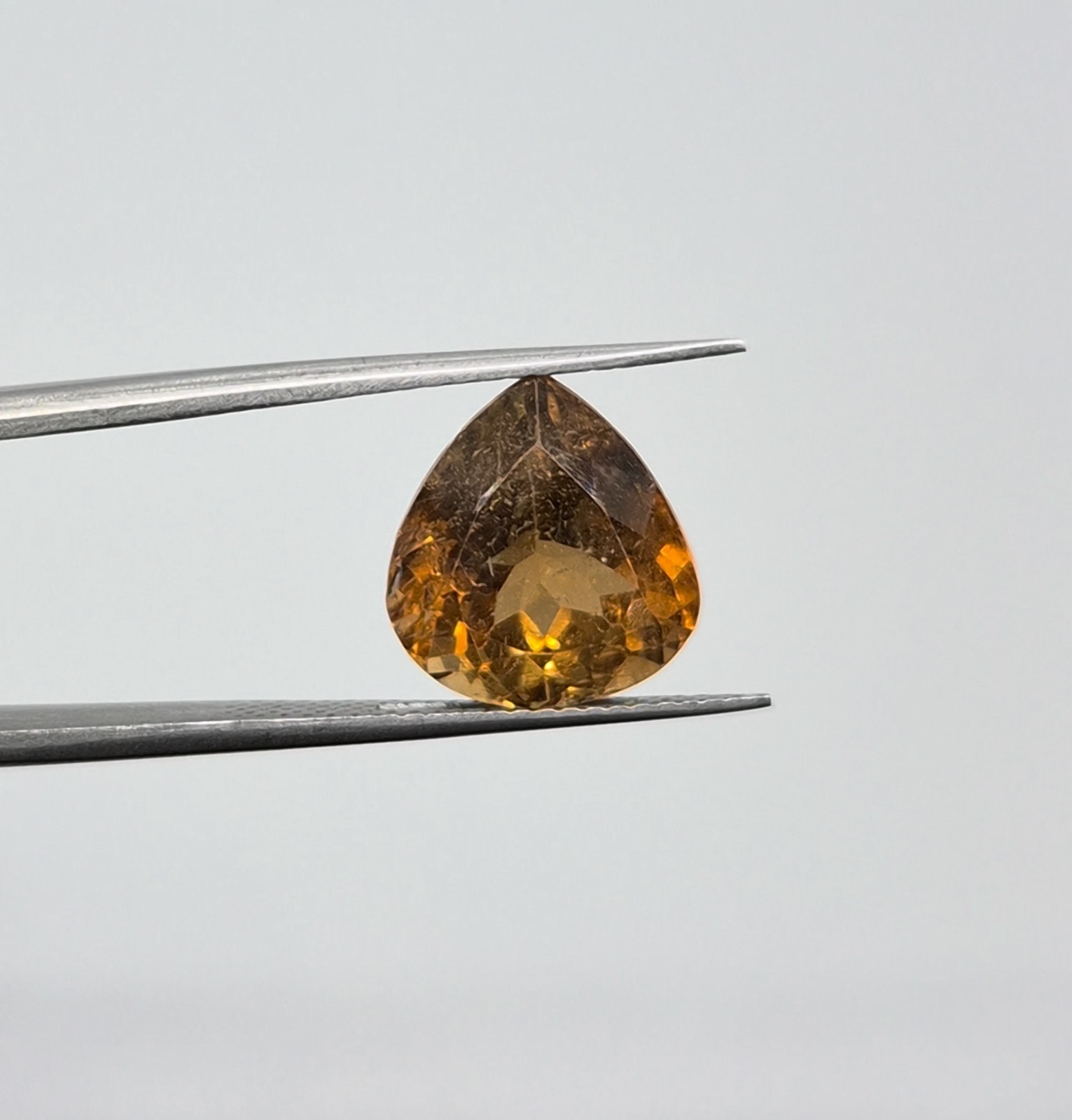 8.95ct Natural Imperial Topaz Loose Gemstone Heart Cut For Making Jewellery