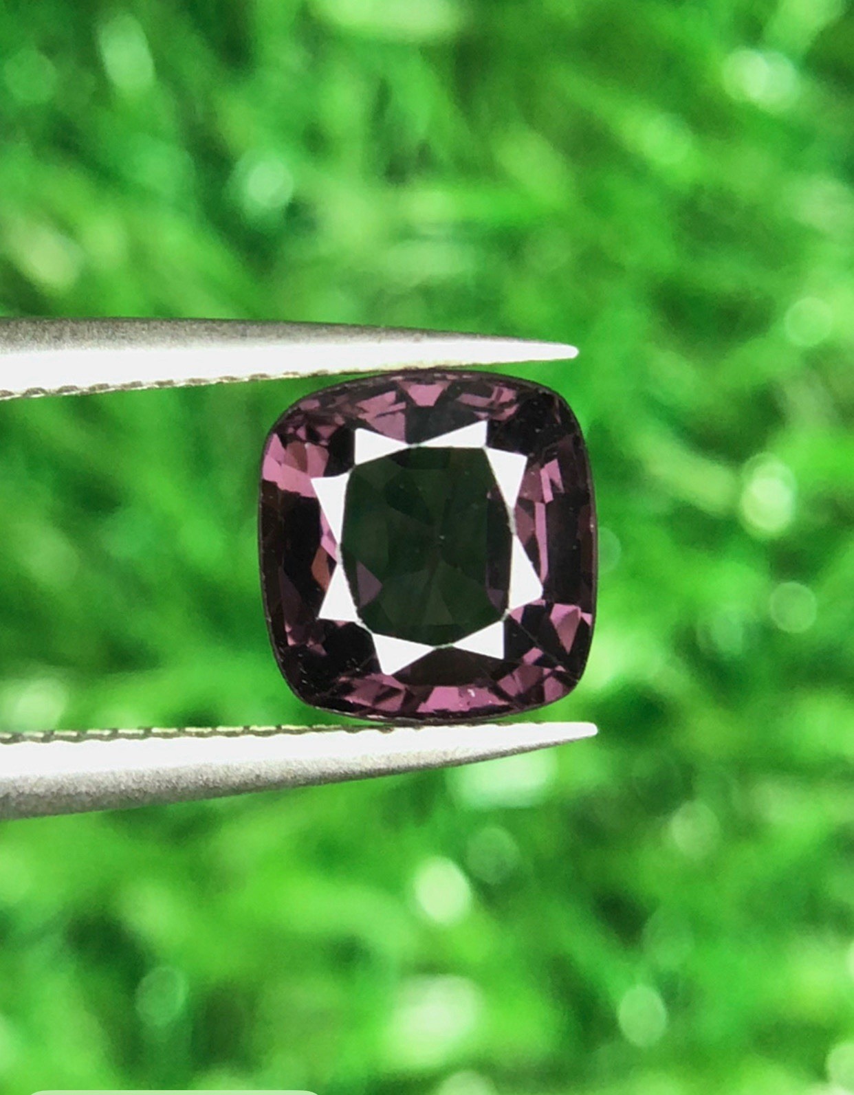 1.80Ct Natural Purple Spinel Cushion Cut Loose Gemstone Burma Sri Lanka Gem